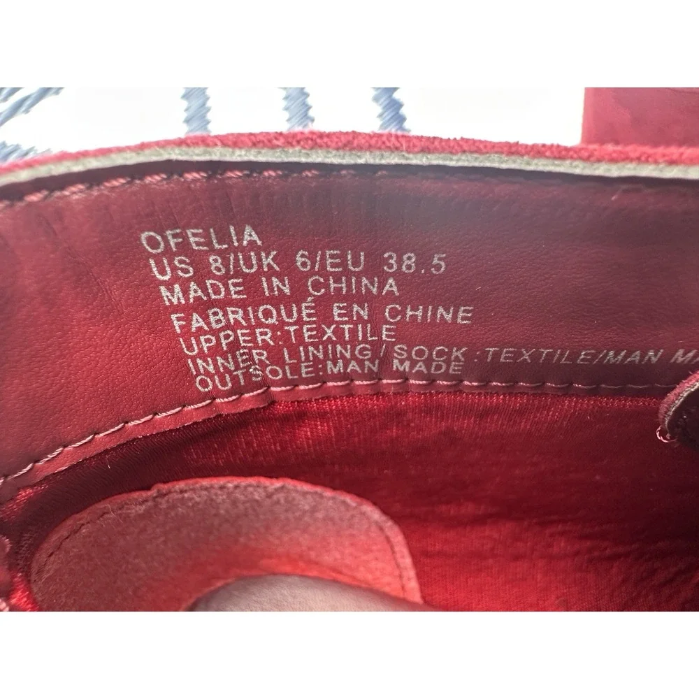 JustFab Ofelia Burgundy Faux Suede Wedge Ankle Booties Size 8